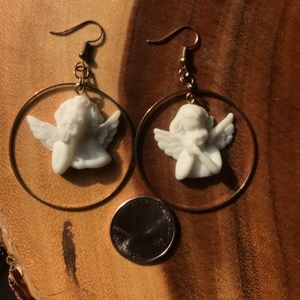 Angel/cherub earrings